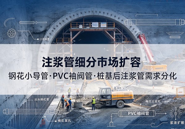 蓬莱注浆管细分市场扩容，隧道钢花小导管、PVC 袖阀管、桩基后注浆管需求分化